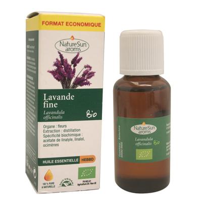 Huile essentielle de lavande fine bio, 30 ml