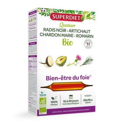 Quatuor digestion bio - 20 ampoules - Superdiet