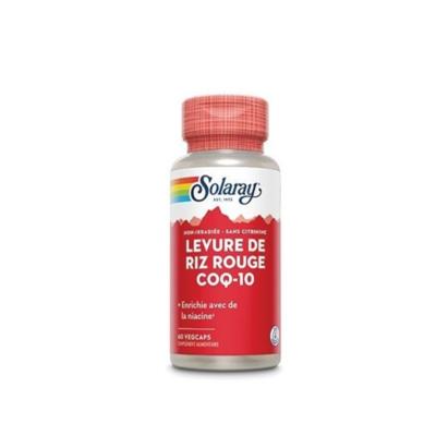 Levure de riz rouge et coenzyme q10 - 60 capsules - Solaray