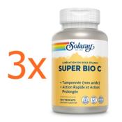 Super bio C Solaray - 3 boîtes de 100 capsules