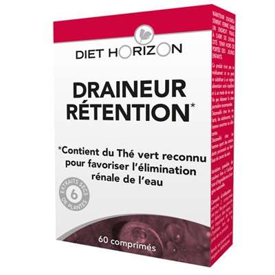 Draineur Rétention - 60 comprimés - Diet Horizon