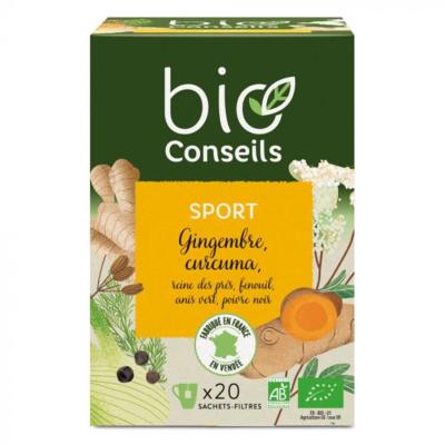 Infusion Sport curcuma bio - 20 sachets - Bio Conseils