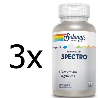 Spectro - 3 boîtes de 60 capsules - Solaray